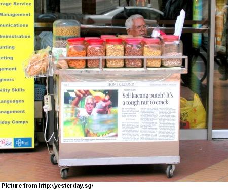 local street vendors - kacang puteh