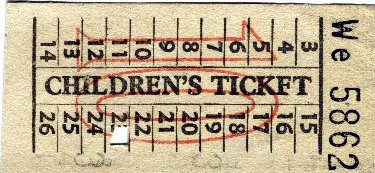 100 things in 80s part 2 - children bus ticket