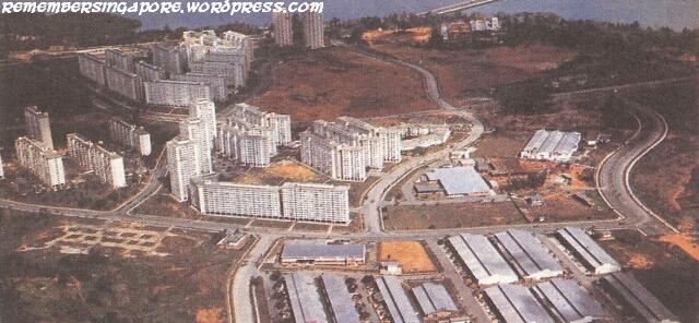 construction of woodlands new town 1980