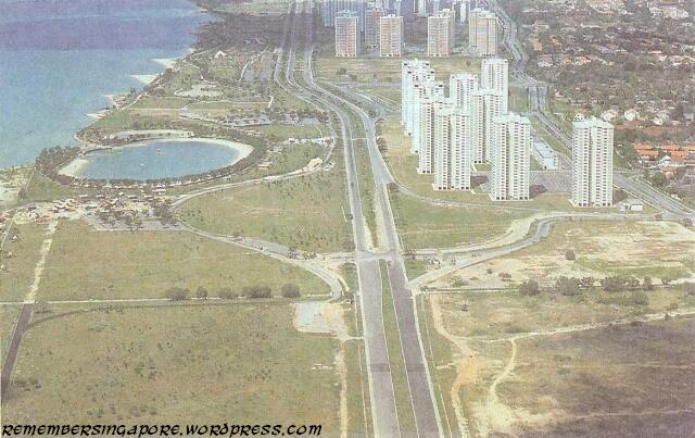 marine parade on reclaimed land 1980