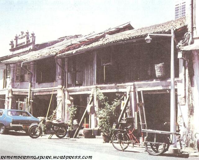 old shophouses in the city 1980
