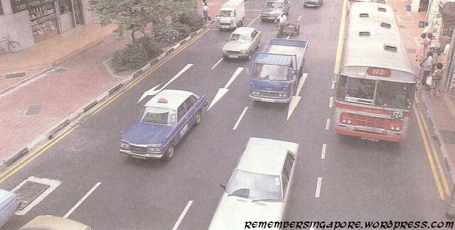 traffic in the city 1980
