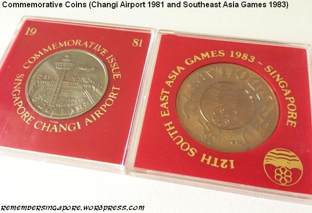 commemorative coins changi airport 1981 southeast asia games 1983
