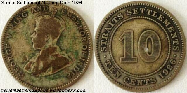 straits settlement 10-cent coin 1926
