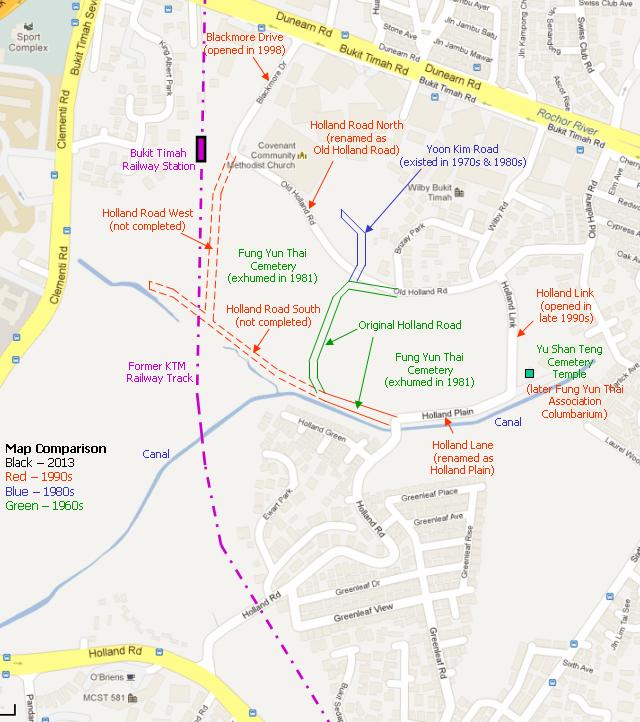 map of old holland road