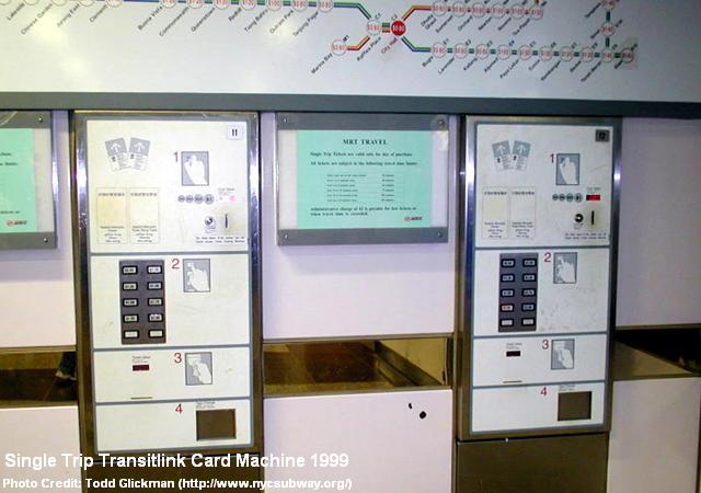 single trip transitlink card machine 1999