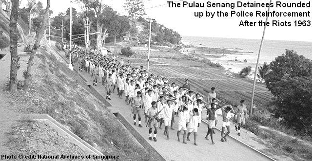 pulau senang detainees rounded up after riots 1963