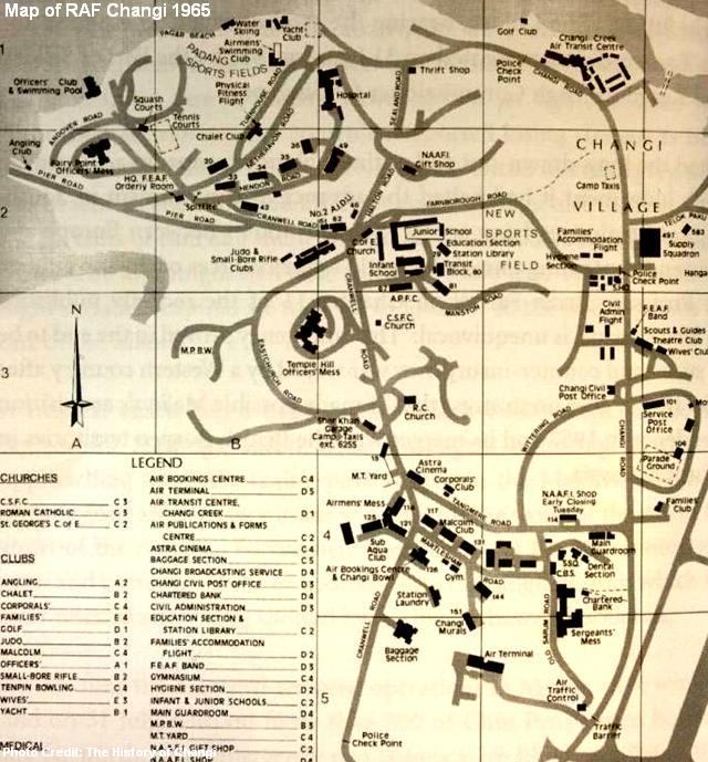 map of raf changi 1965