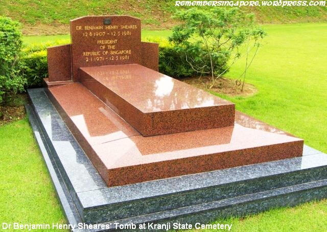 benjamin henry sheares tomb at kranji cemetery