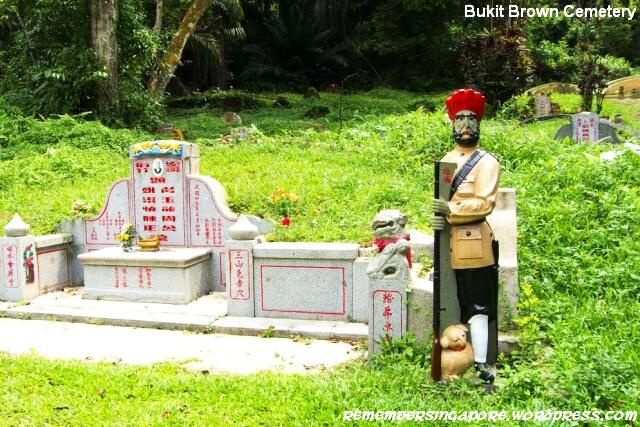 bukit brown cemetery sikh statue