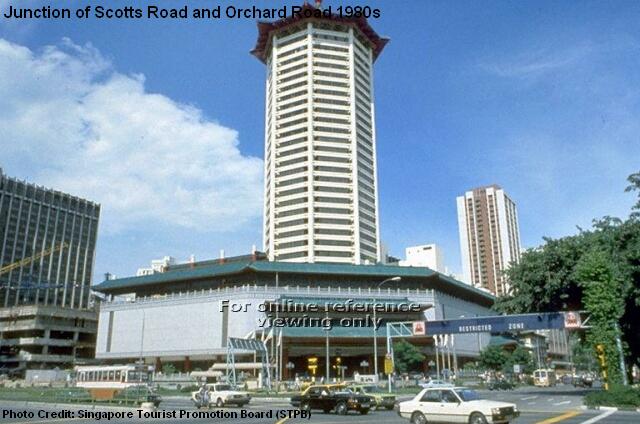 junction of scotts road and orchard road 1980s