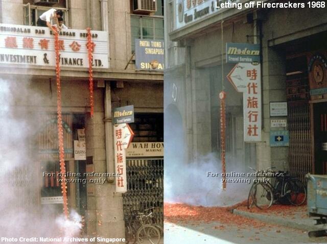 letting off firecrackers 1968