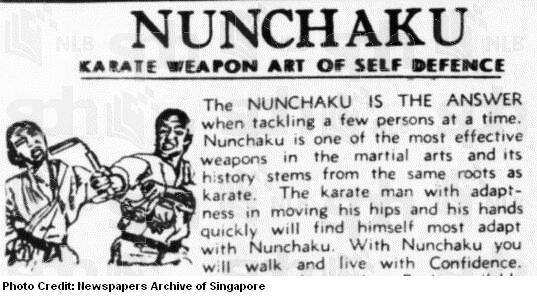 nunchaku advert 1973