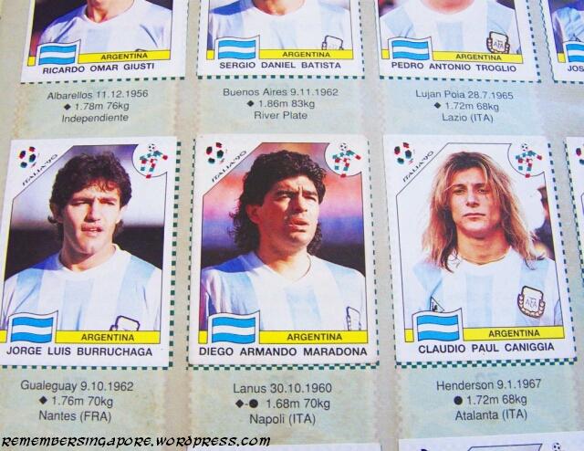 panini world cup italia 90 argentina