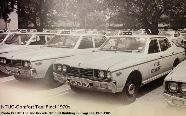 ntuc comfort taxis 1970s