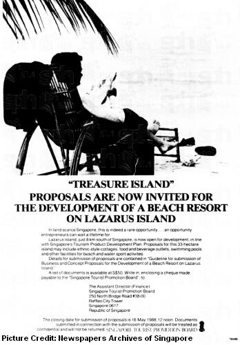 development of lazarus island 1988