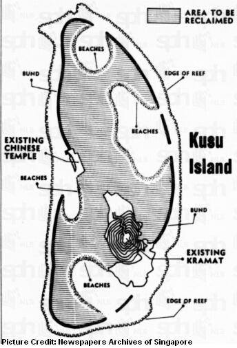 kusu island reclaimation 1974