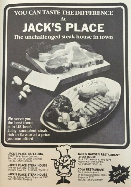 jacks place advert 1984