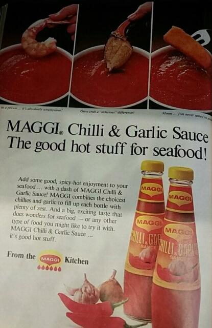 maggie chilli sauce advert 1980
