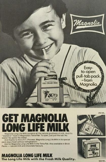 magnolia milk advert 1975