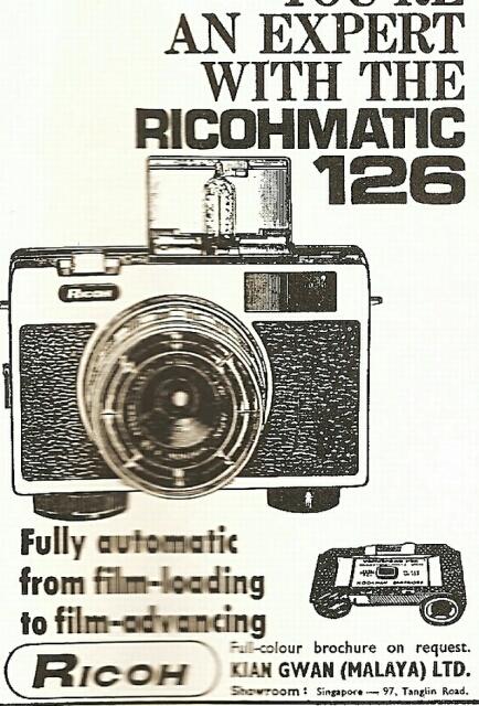 ricoh camera advert 1960s