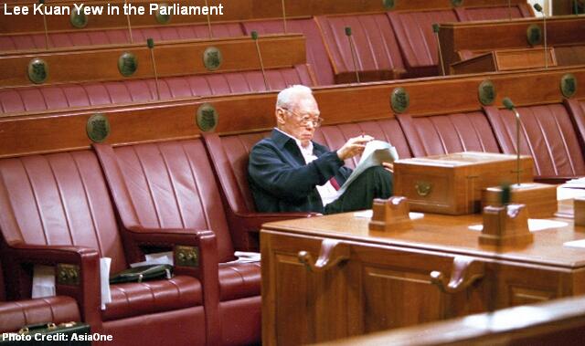lee kuan yew in parliament