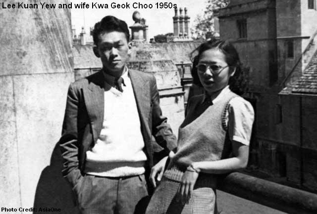 lee kuan yew met wife 1950s