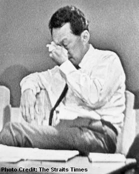 lee kuan yew tears 1965