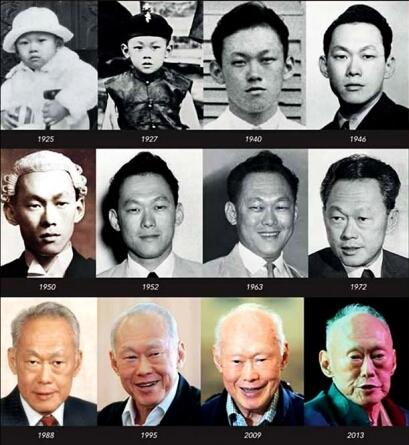 lee kuan yew through the years