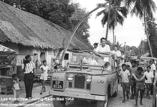 lee kuan yew touring radin mas 1964