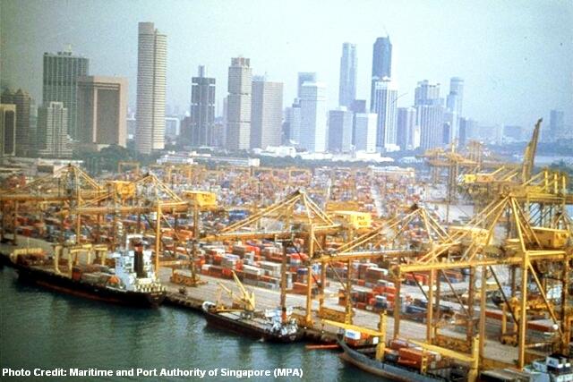 sg50 1997 tanjong pagar container terminal
