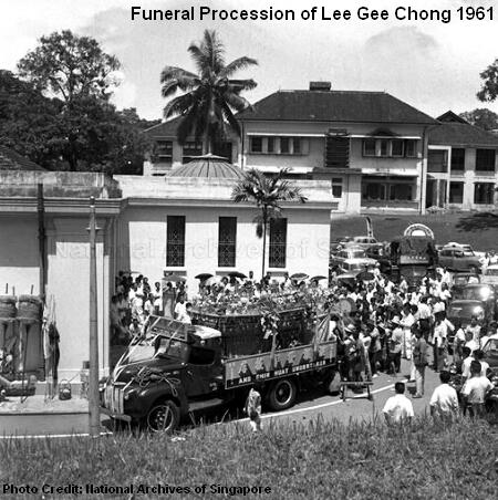 funeral procession of lee gee chong 1961